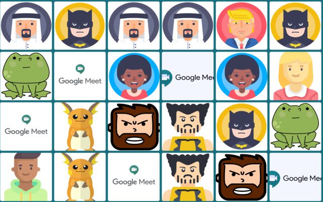 Google Meet avatars google meet visual effect