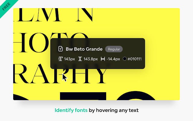 Indentify fonts fast - best chrome extension for website developers and designers