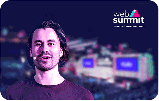 Raphael Alstadt auf dem Web-Gipfel 2021 in Lissabon (Portugal)