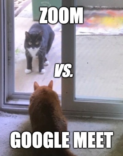 Zoom gegen Google Meet