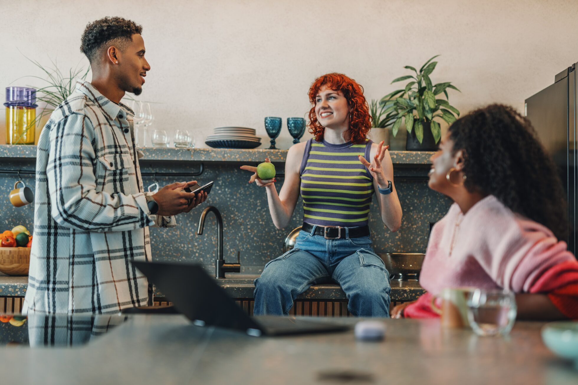 group of people sitting around having a casual meeting