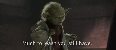 Yoda: Much to learn you still have