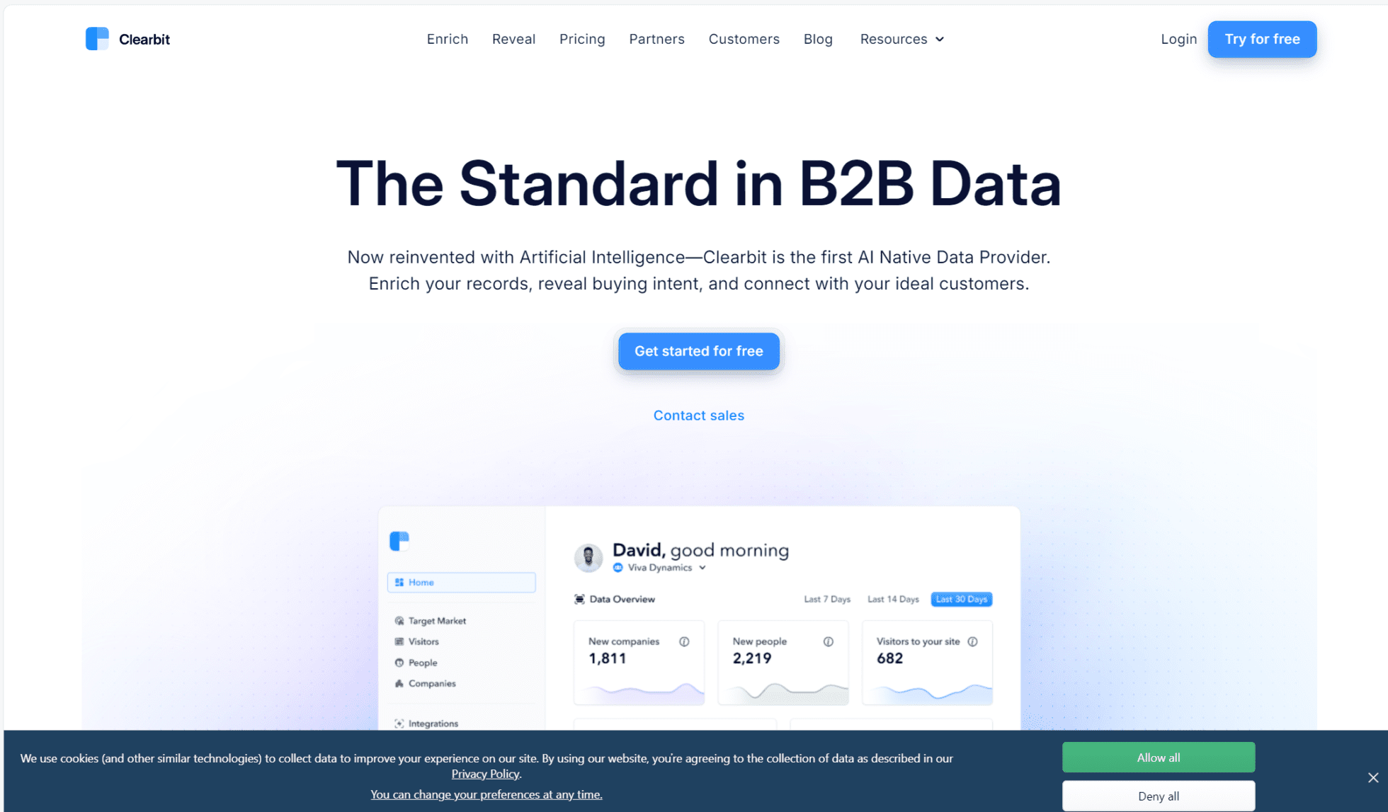 Clearbit is a great data enrichment tool.