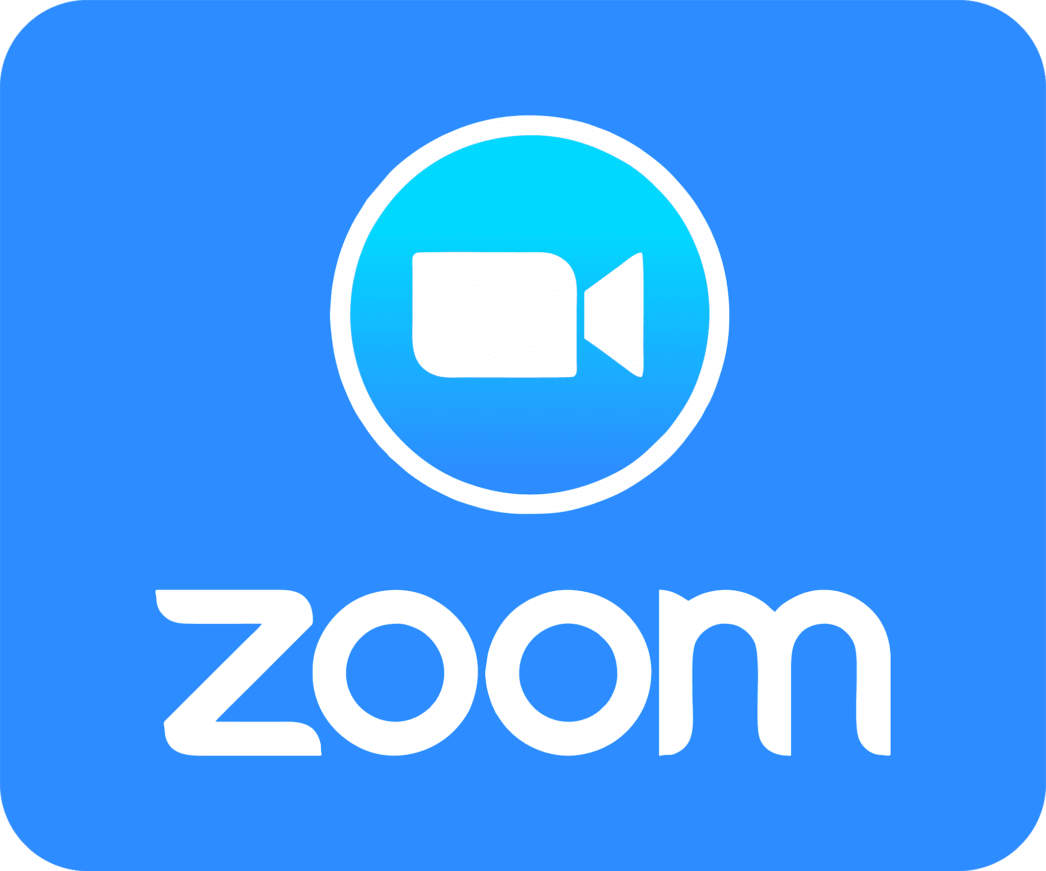 Zoom のロゴがある。