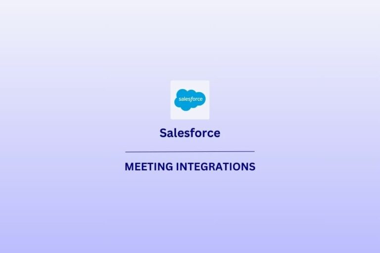 Интеграция совещаний Salesforce с изображением