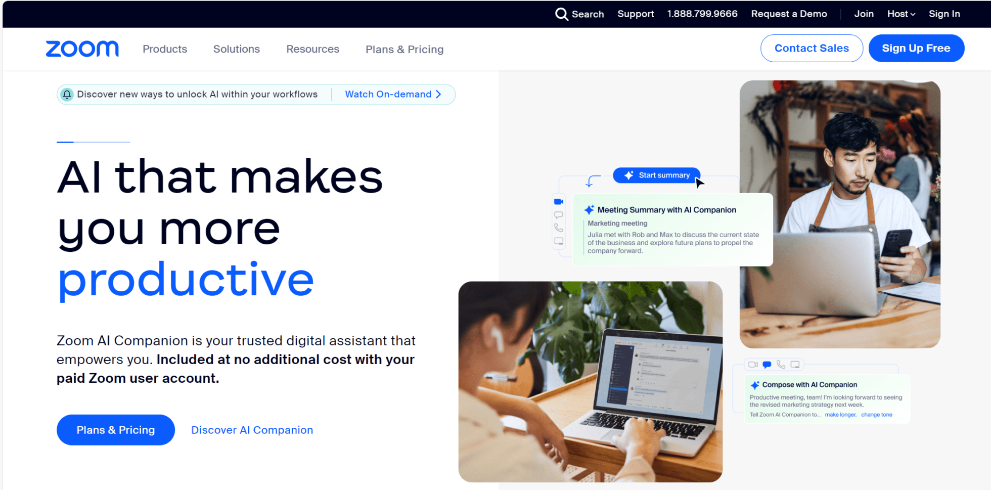 Zoom Homepage