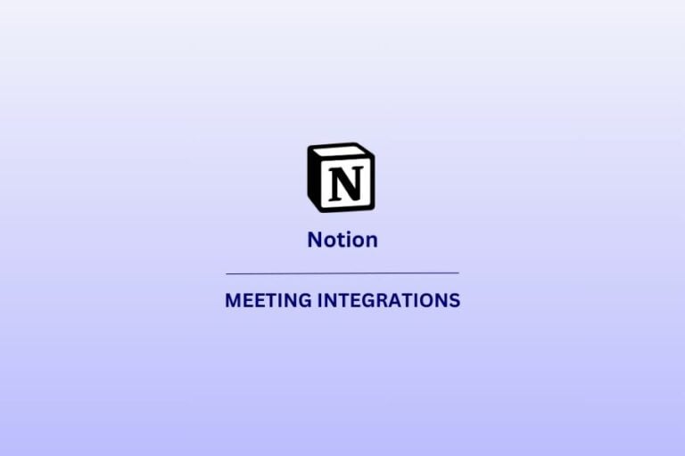 Notion Meeting Integration Bildvorlage