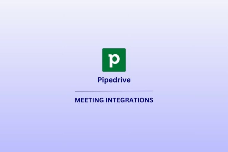Pipedrive Meeting Integrationの機能イメージ