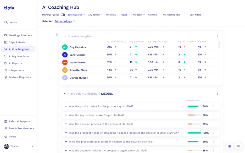 tldv coaching hub