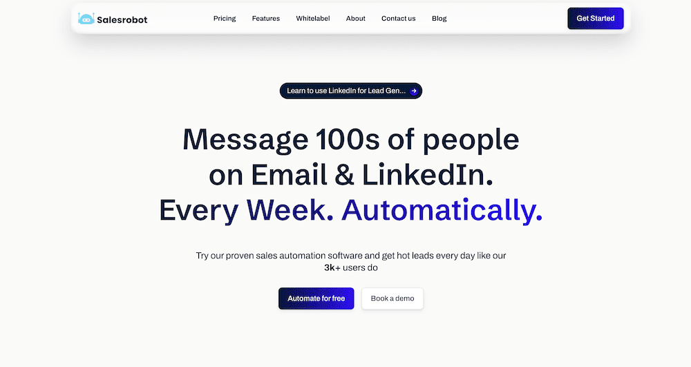 SalesRobot LinkedIn Outreach Tool