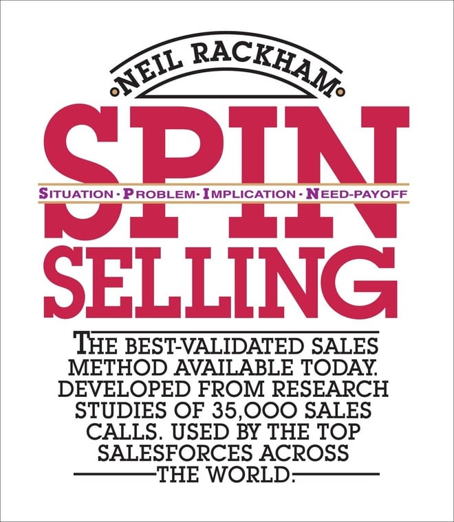 Titelseite von Neil Rackhams Buch SPIN SELLING