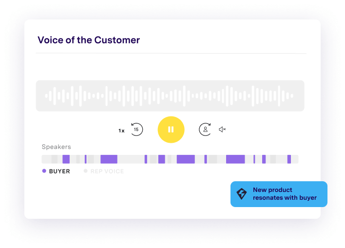 GONG voice of the customer graphic