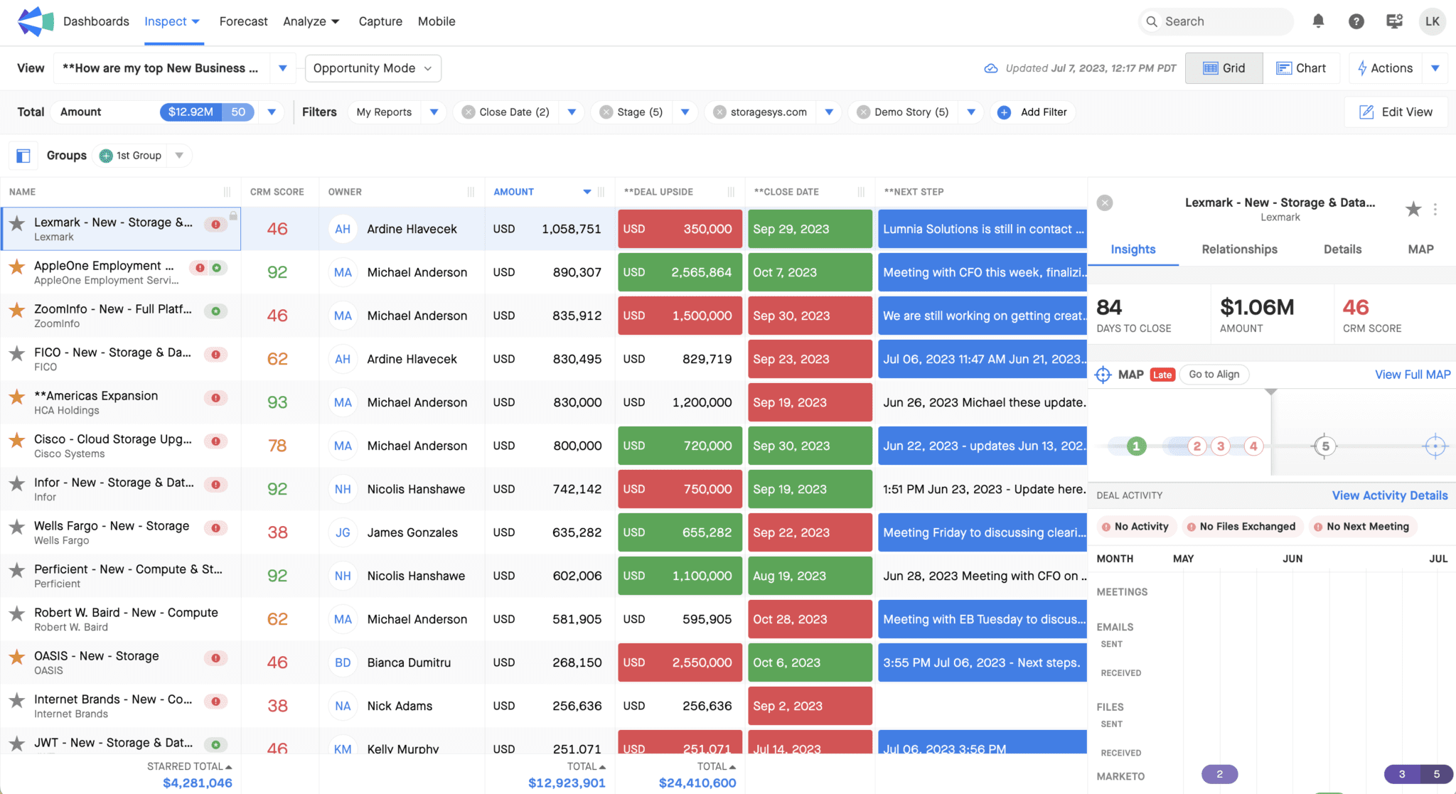 Clari's revenue intelligence.