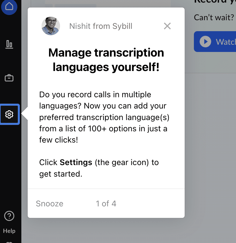 Multiple languages with Sybill