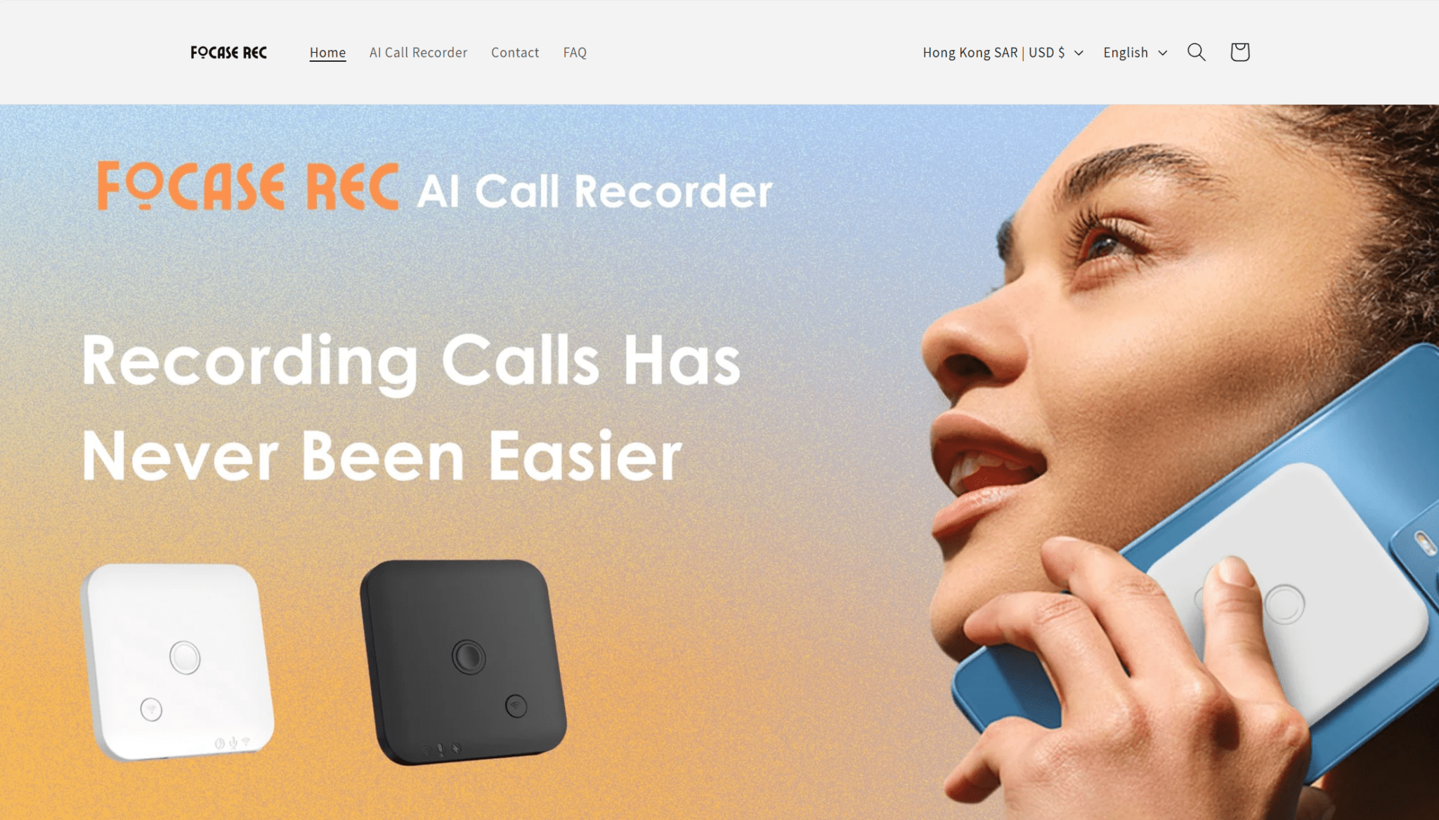 Focase REC homepage