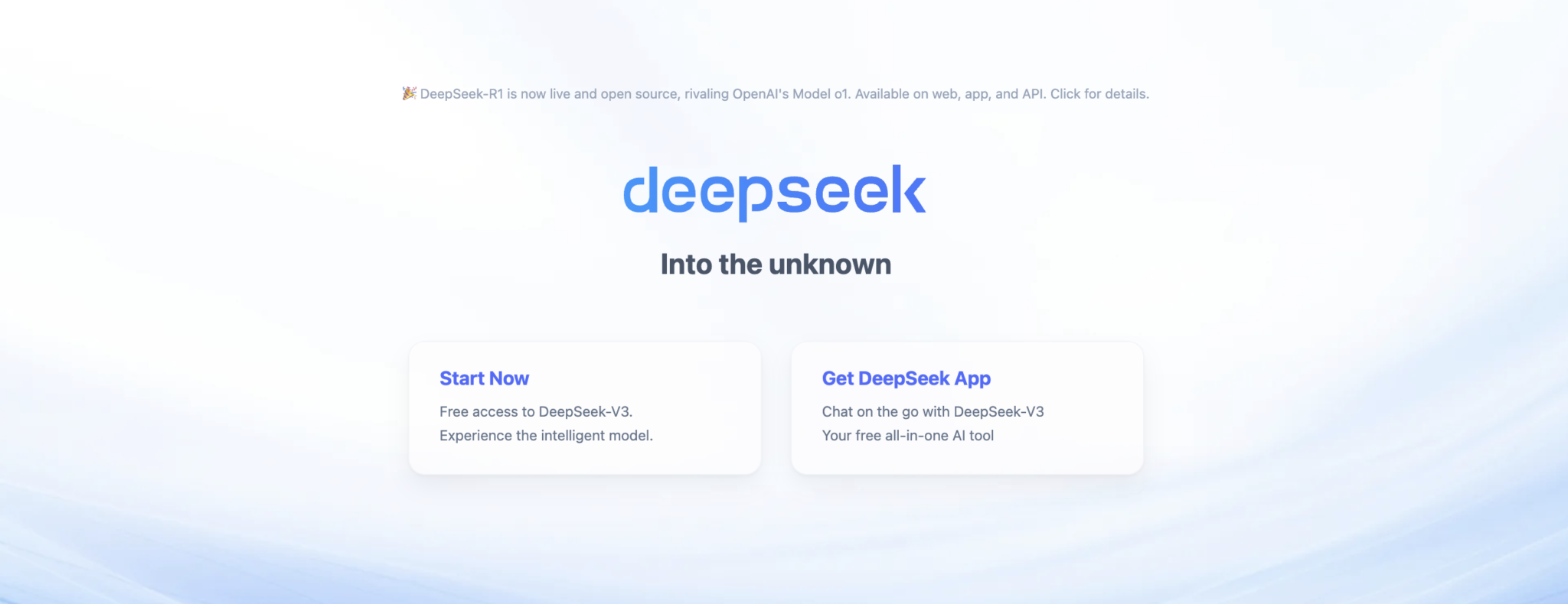 Page des héros de DeepSeeks