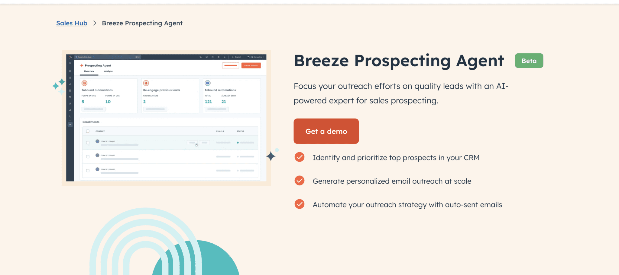 Agente de prospección Breeze