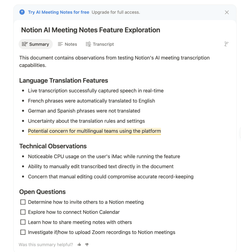 Notion AI Meeting Notes Review: A Fan's Honest Take (April 2026)