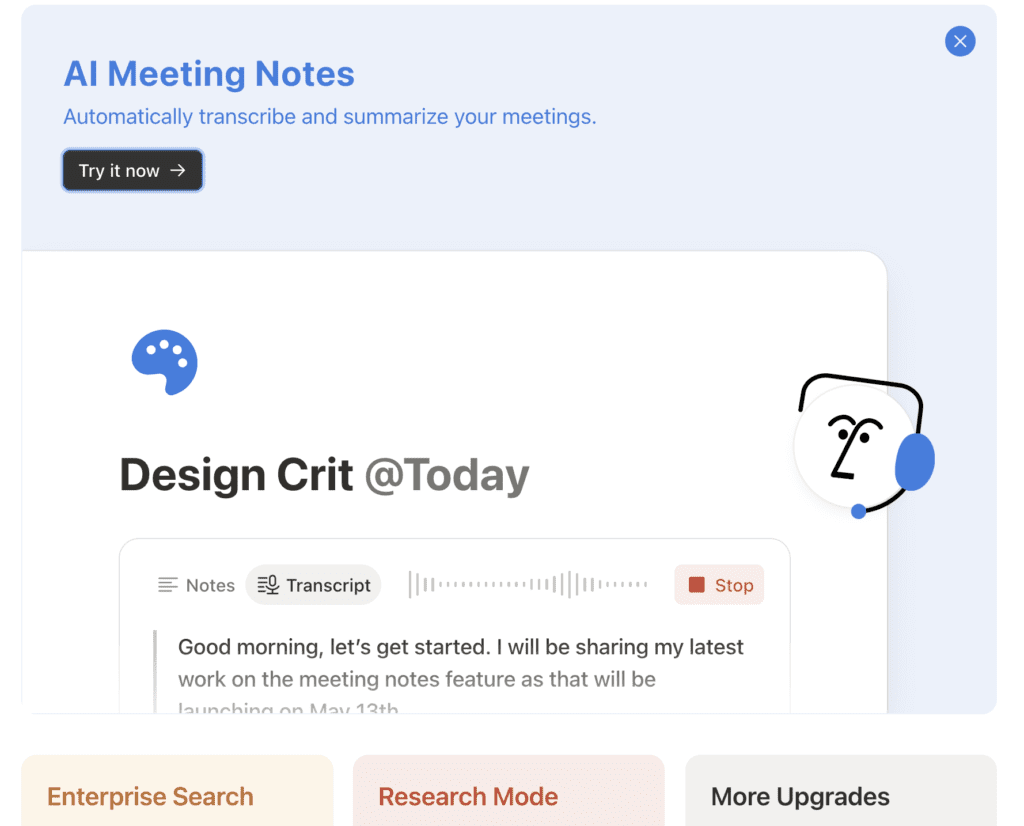 Notas de reunião da Ai