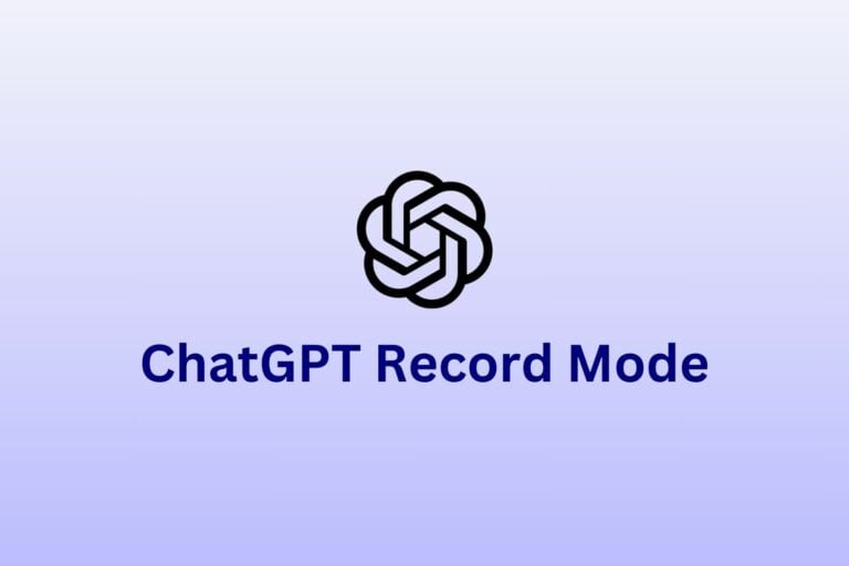 ChatGPT 녹화 모드