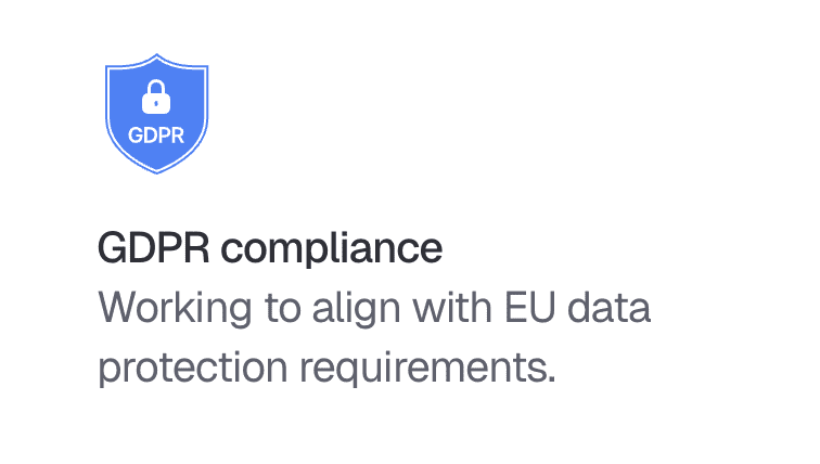 GDPRの達成に向けて取り組む