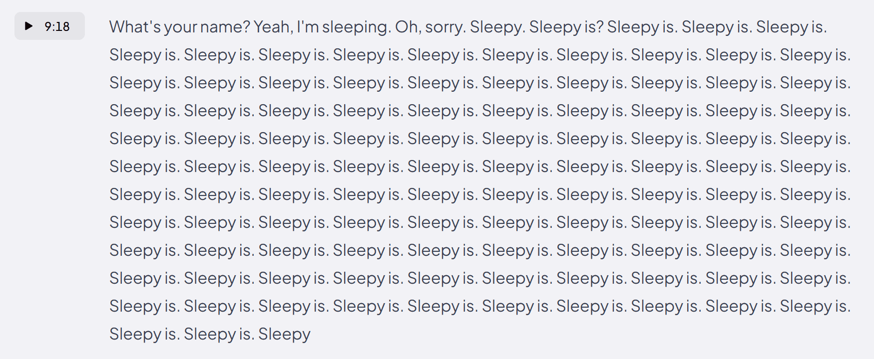 La trascrizione di Coconote è errata.