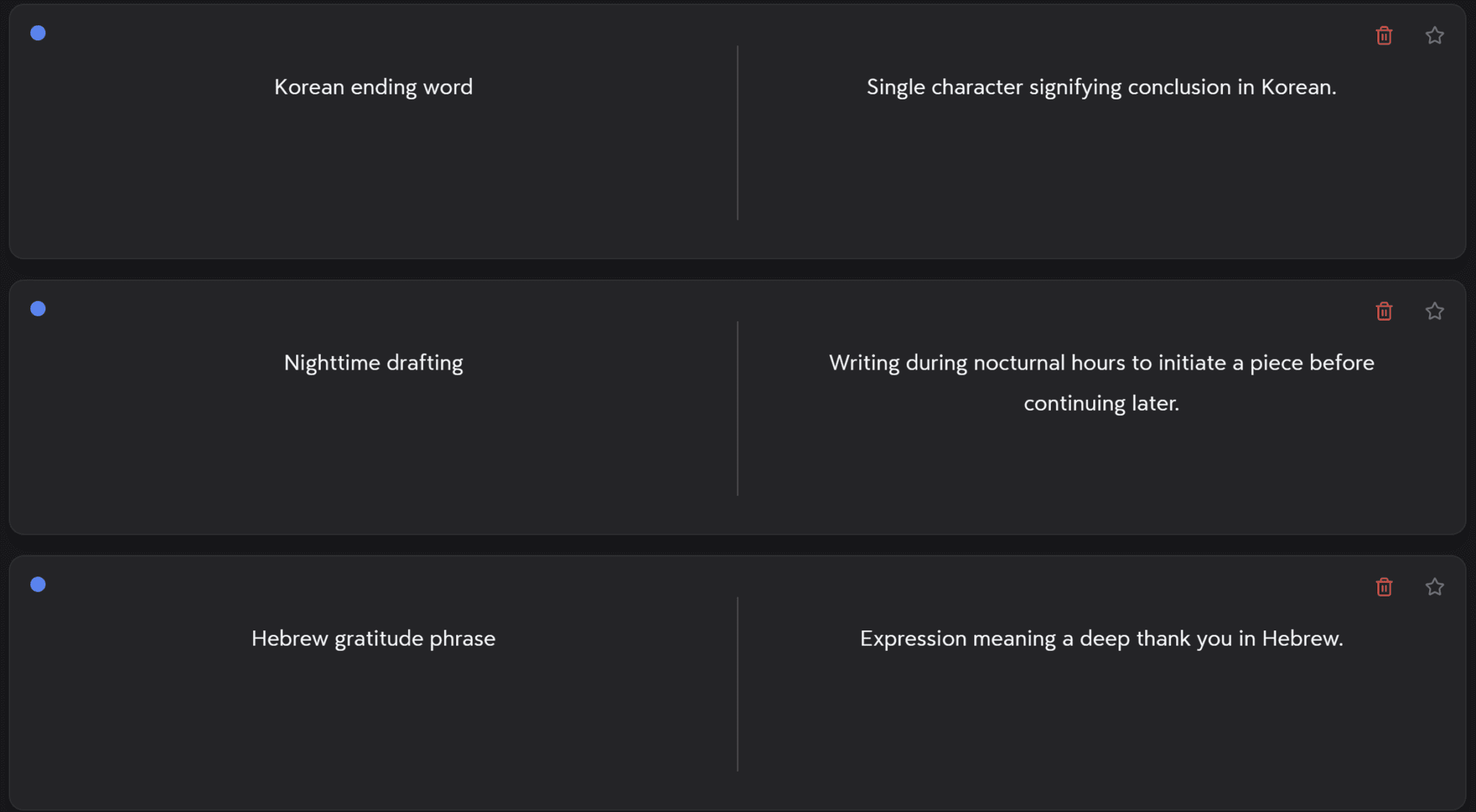 Turbo AI's flashcards can be pretty useless if they're not prompted.