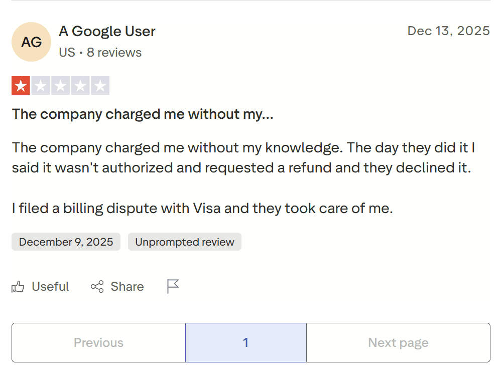 Turbo AI's only review on TrustPilot is 1/5. Reddit comment from user 'u/throwaway_calculus' stating "Speaking from experience with calculus, turbolearn is pretty terrible tbh."