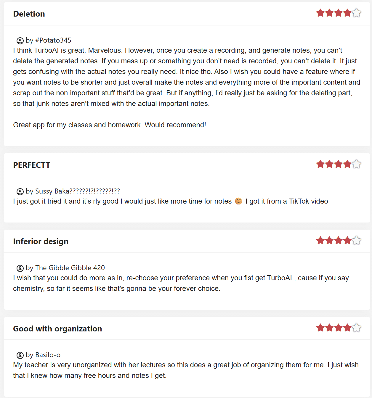 Turbo AI gets some decent ratings on JustUseApp too.