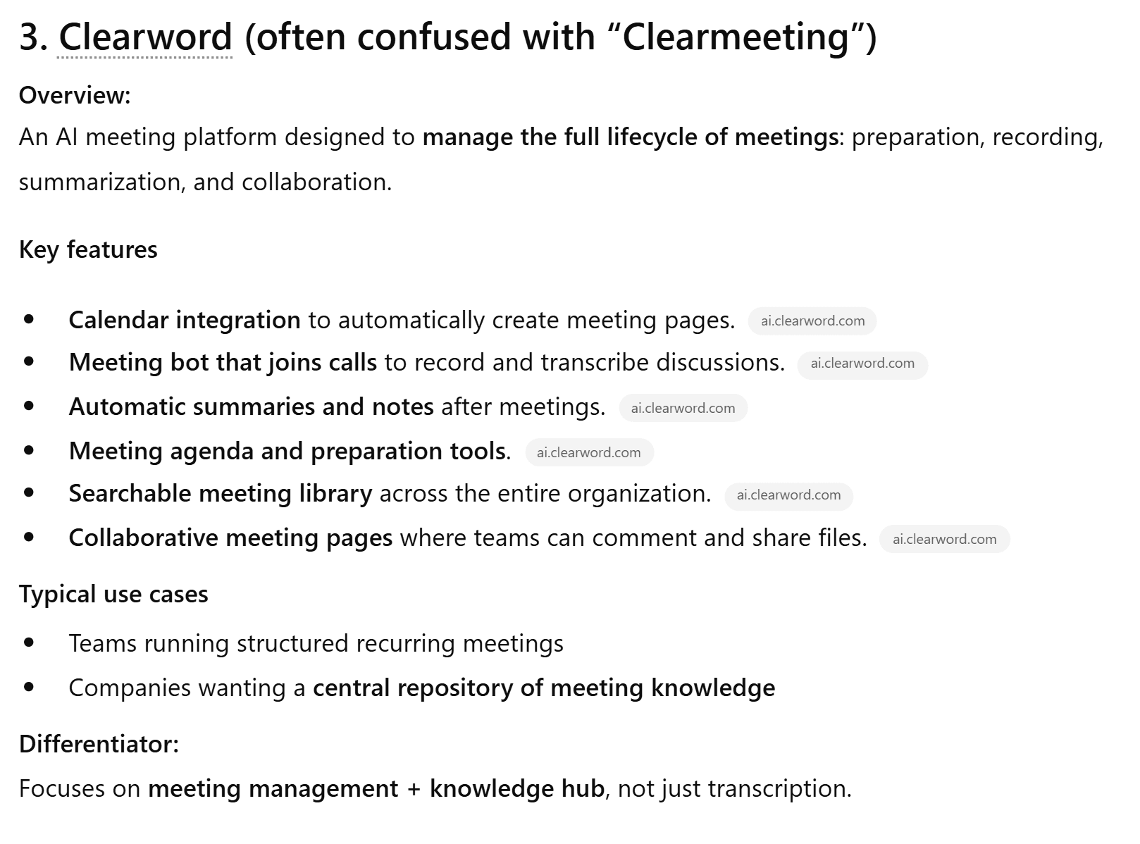 ChatGPT non ha superato il test delle allucinazioni. La risposta di ChatGPT al test delle allucinazioni, in cui ha erroneamente deviato il discorso parlando invece di uno strumento ormai obsoleto chiamato «Clearword».