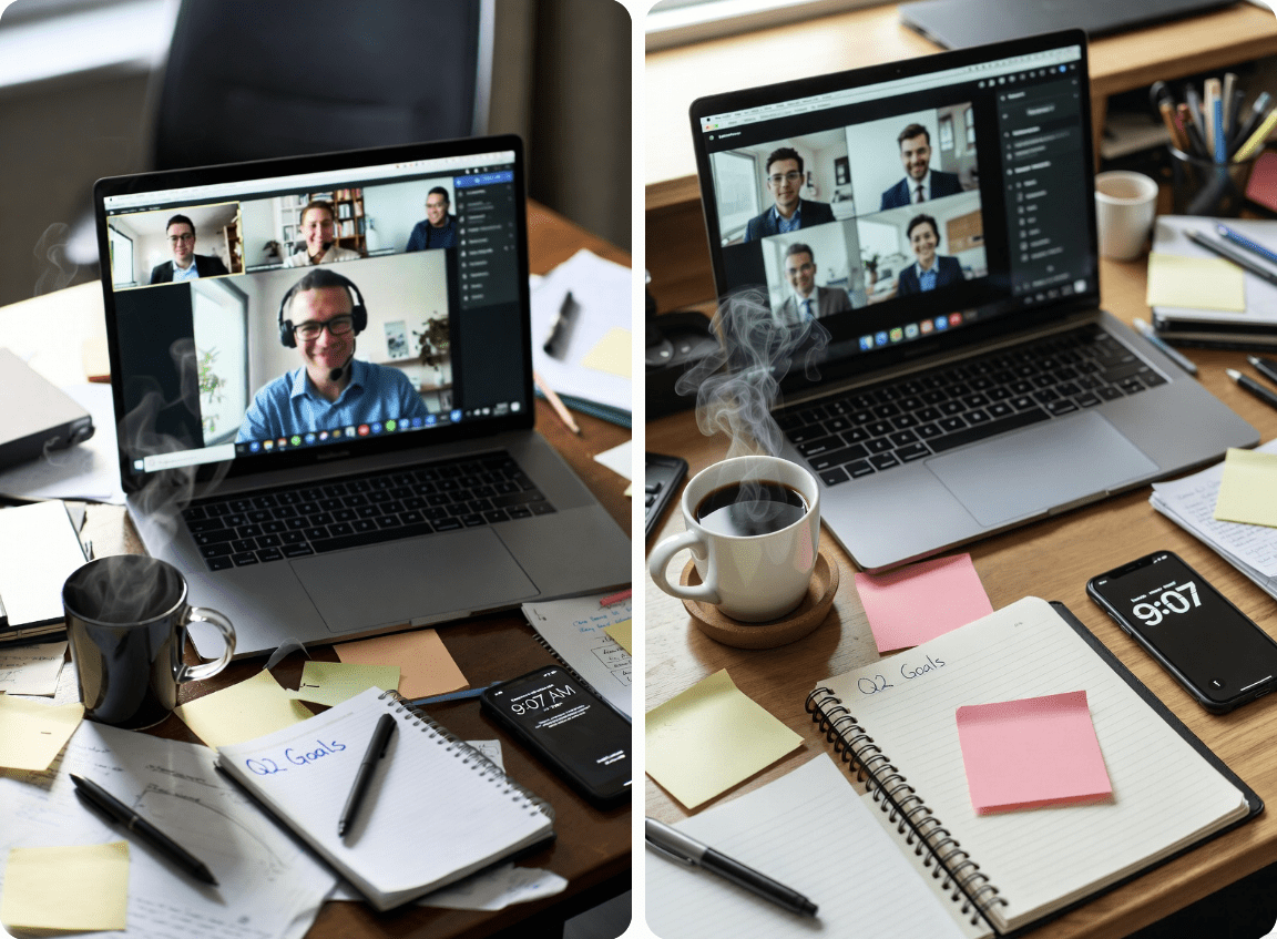 La generazione di immagini di Grok del 2026 ha dato ottimi risultati, fornendo due scene realistiche ambientate in un ufficio che corrispondono perfettamente alle specifiche del prompt.