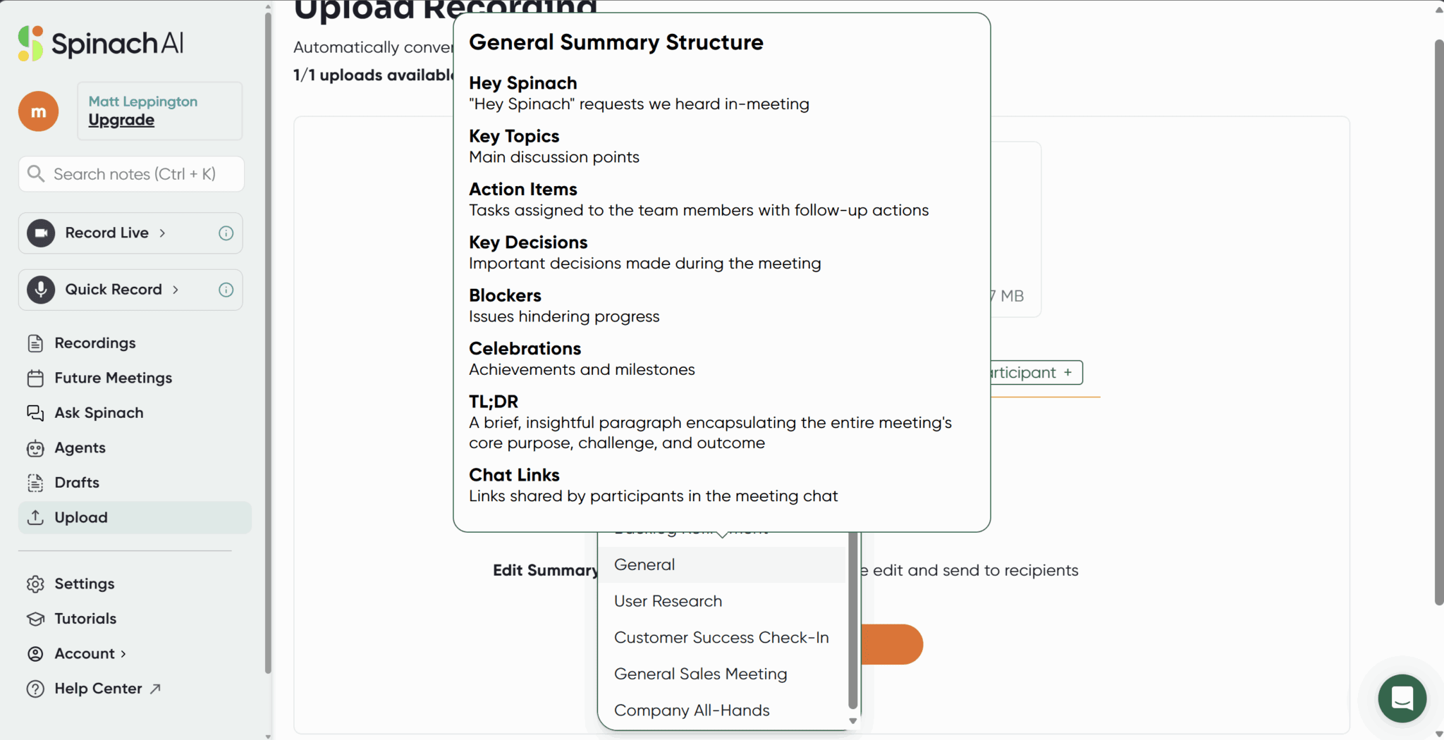 Spinach AIには、あちこちに表示される奇妙なツールチップのポップアップがあります。