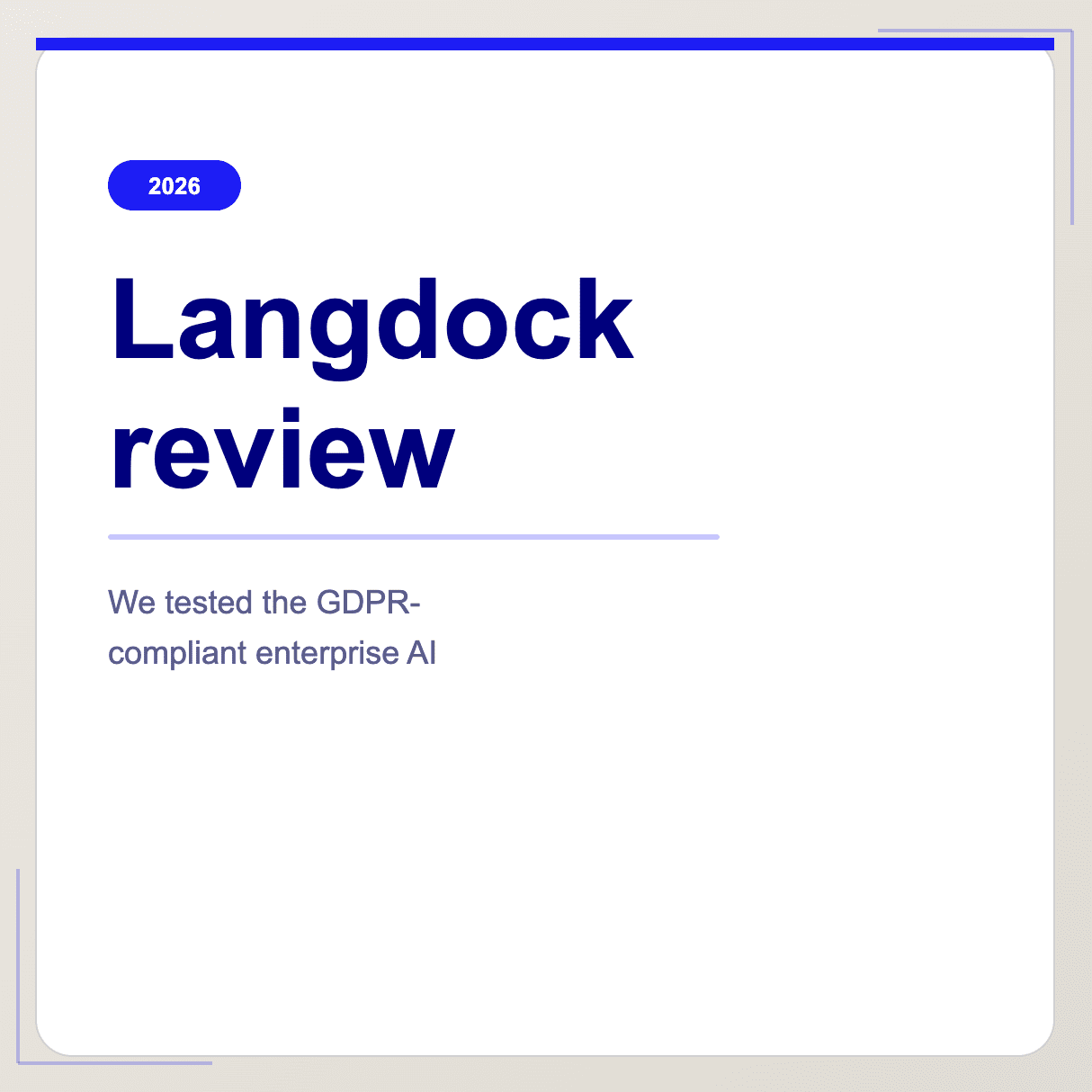 Langdock review 2026 - we tested the GDPR-compliant enterprise AI platform for security and compliance