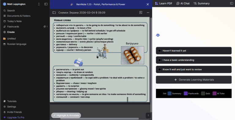 RemNote Review: The AI Study Tool That Surprised Me Most (2026) - tl;dv