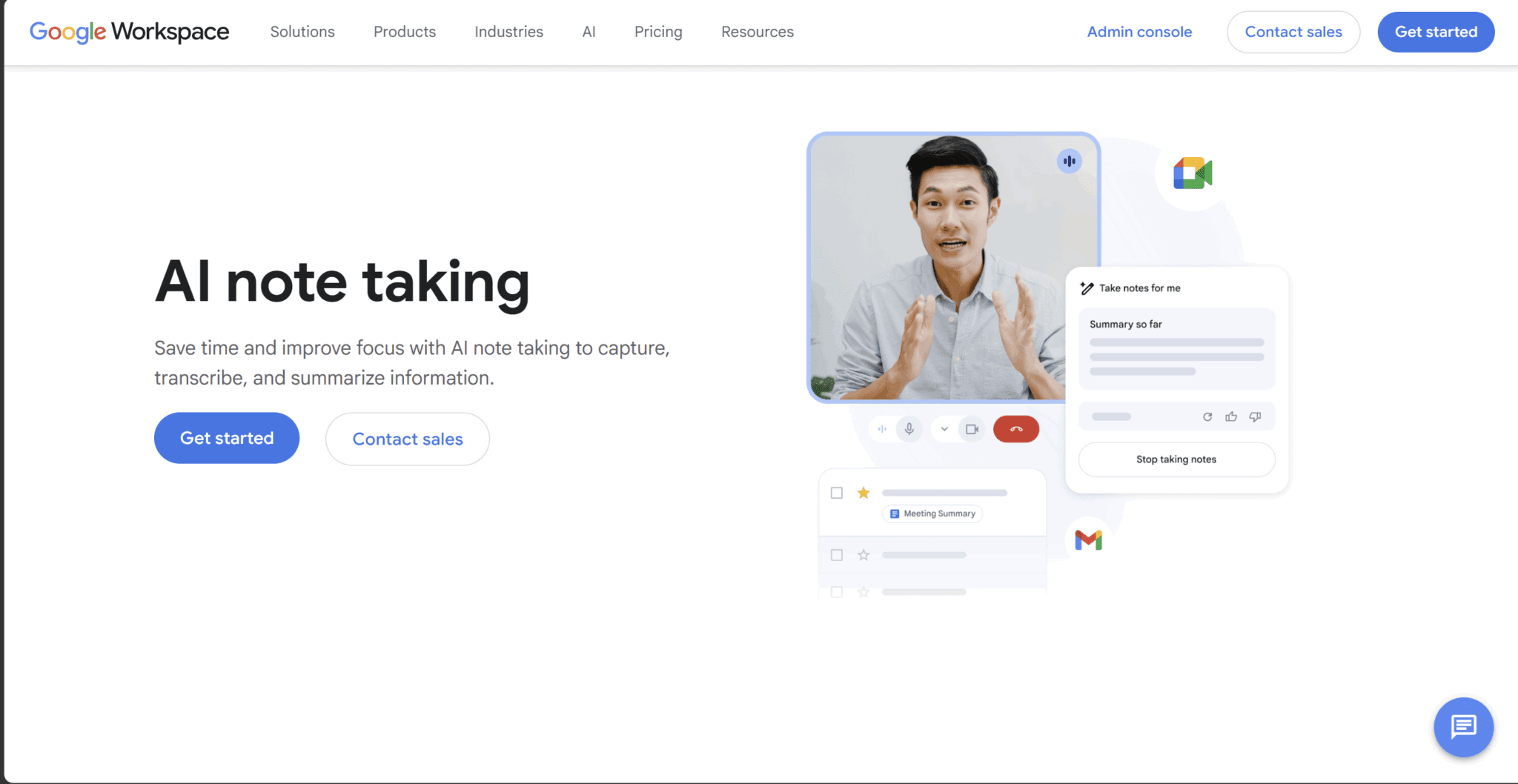 Google Meet ノートテイカー